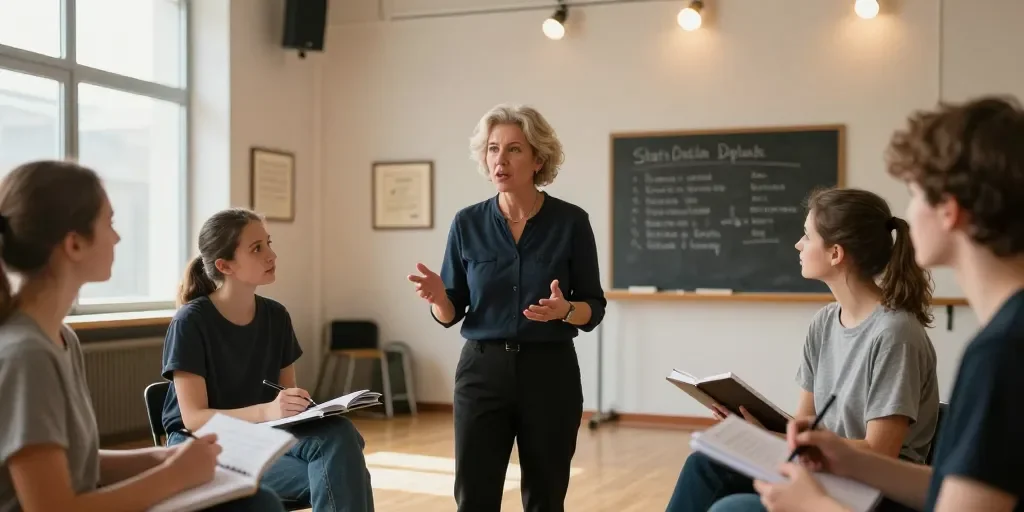 Professeur de théâtre : le parcours pour obtenir le Diplôme d'État et enseigner ?