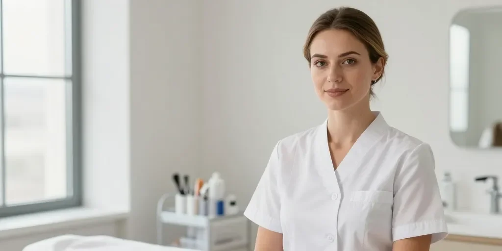 Tenue professionnelle esthéticienne : au-delà du blanc, les normes cachées et l'impact réel sur votre crédibilité client